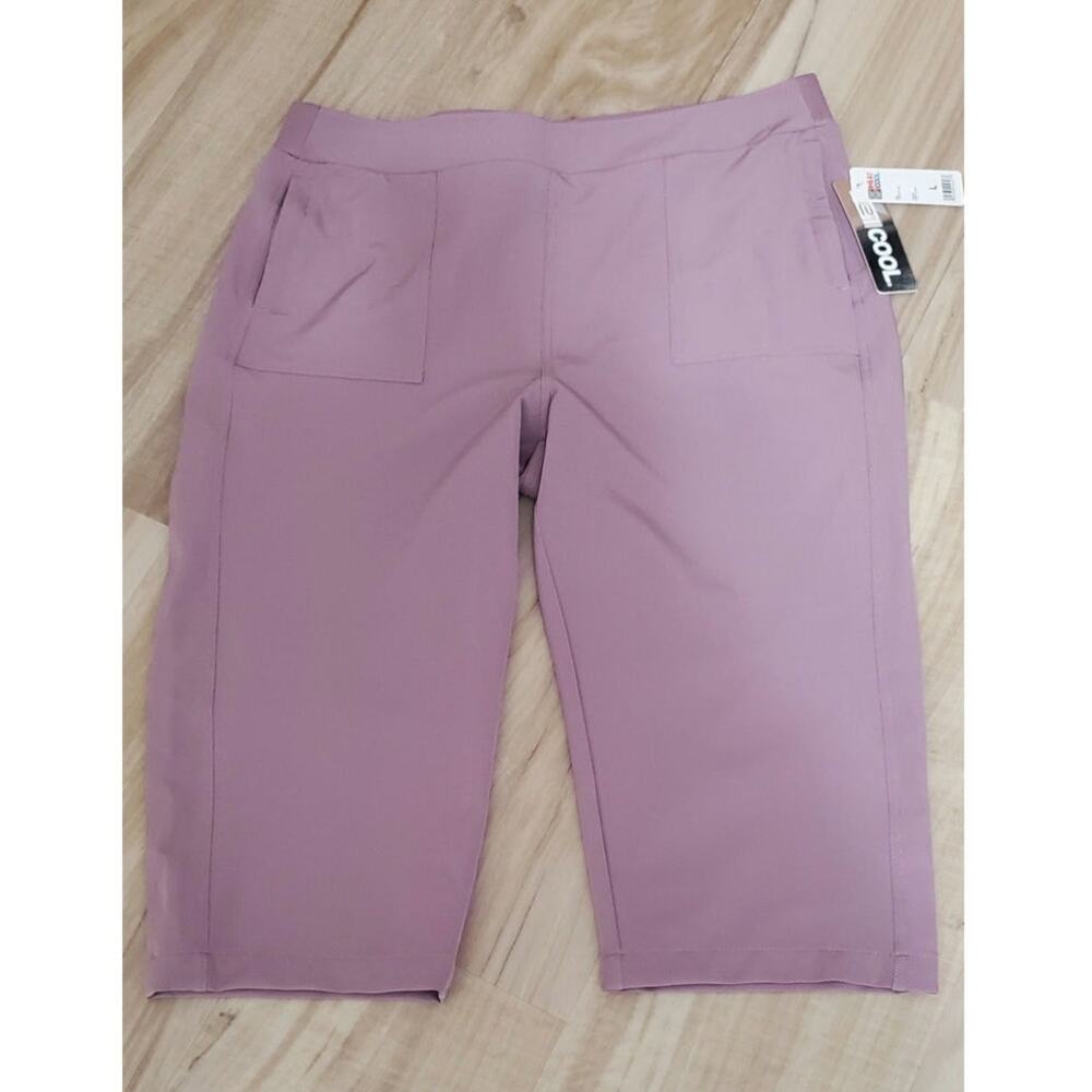 NWT 32° Cool Cropped Pant Size L Mauve Activewear with Pockets
